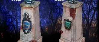 Бумажная модель Входные ворота Дома с привидениями Phantom Manor (Диснейленд Париж)