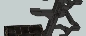 Бумажная модель Поддерживающая площадка (Gundam)
