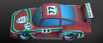 Бумажная модель Автомобиль Porsche 935 Krystof Racing