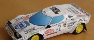 Бумажная модель Автомобиль Lancia Stratos HF Fassini