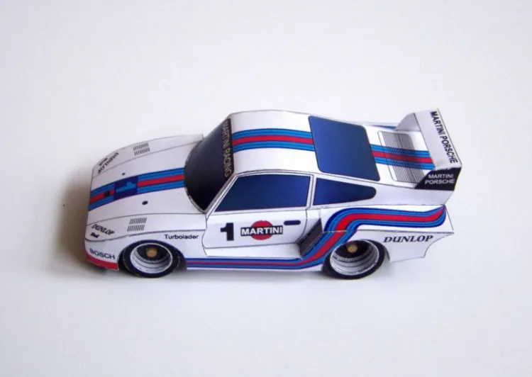 Бумажная модель Автомобиль Porsche 935