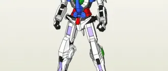 Бумажная модель Робот Gundam Exia (Gundam)