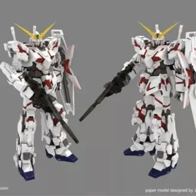 Бумажная модель Робот RX-0 Unicorn Gundam (Gundam)