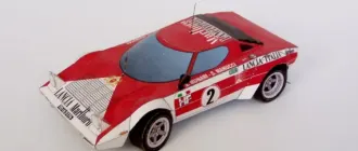 Бумажная модель Автомобиль Lancia Stratos HF Marlboro