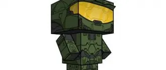 Бумажная модель Мастер Чиф (Halo) [cubeecraft]