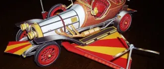 Бумажная модель Автомобиль Chitty Chitty Bang Bang (Пиф-паф ой-ой-ой)