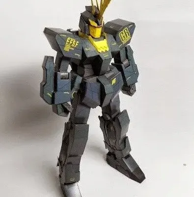 Бумажная модель Робот RX-0 Unicorn Gundam 02 Banshee (Gundam)