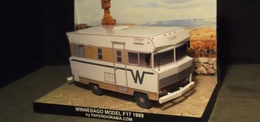 Бумажная модель Автотрейлер Winnebago F17