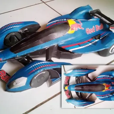 Бумажная модель Автомобиль Red Bull X2010 (Gran Turismo)