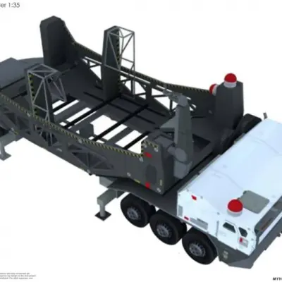 Бумажная модель Тягач Type 99 Labor Carrier (Полиция будущего)