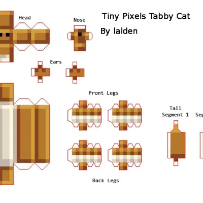 Полосатый кот(Tiny Pixels)